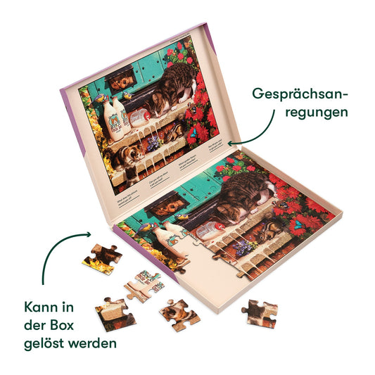 Demenz-Puzzle Verspielte Kätzchen – 35 große Teile
