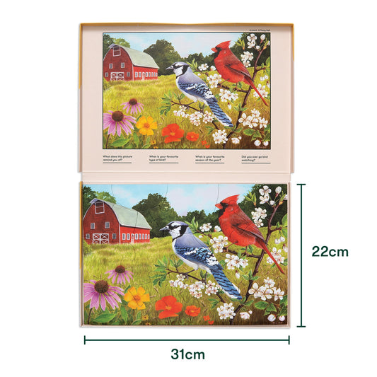 Demenz-Puzzle Sommervögel – 13 Teile