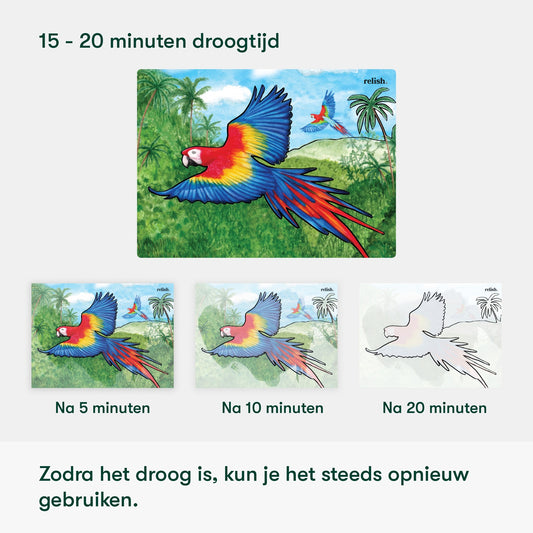 Aquapaint Vögel – Malen mit Wasser bei Demenz