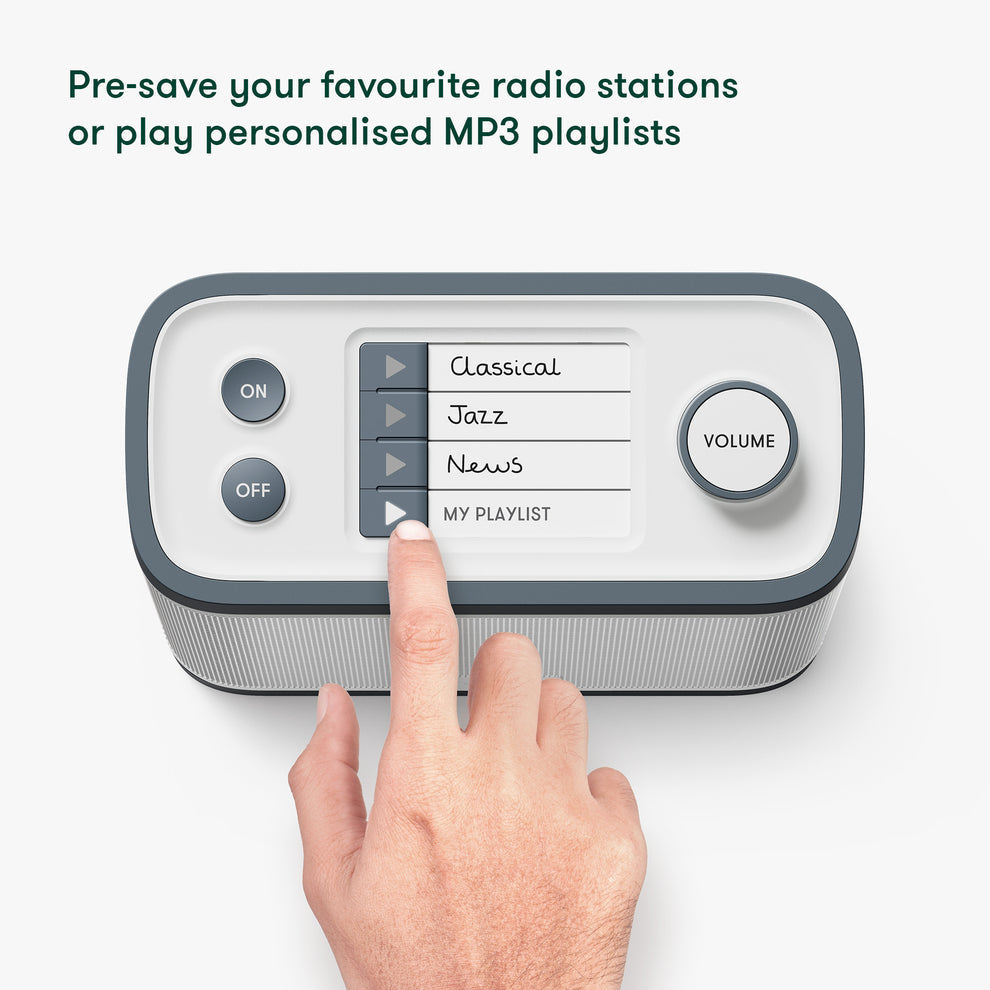 foto van speciale radio voor mensen met dementie