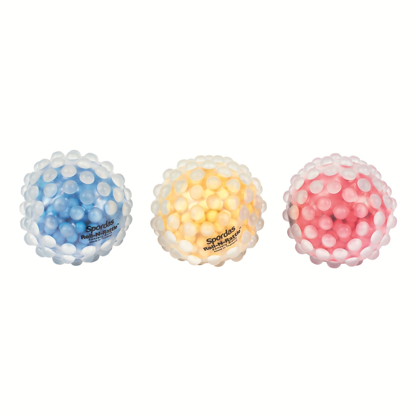 Roll-N-Rattle Sensorische Ballen – Set die zintuigen en motoriek activeert, ideaal voor senioren en dementiezorg.