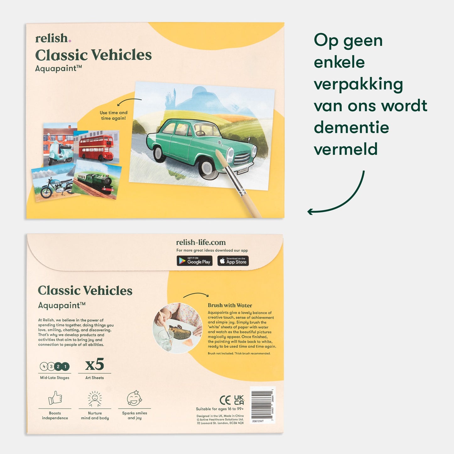 Malen mit Wasser – Transportthema für Demenz
