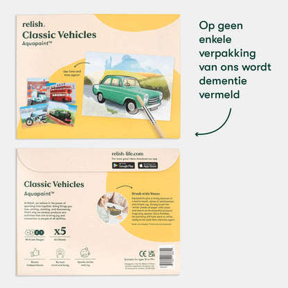 Malen mit Wasser – Transportthema für Demenz