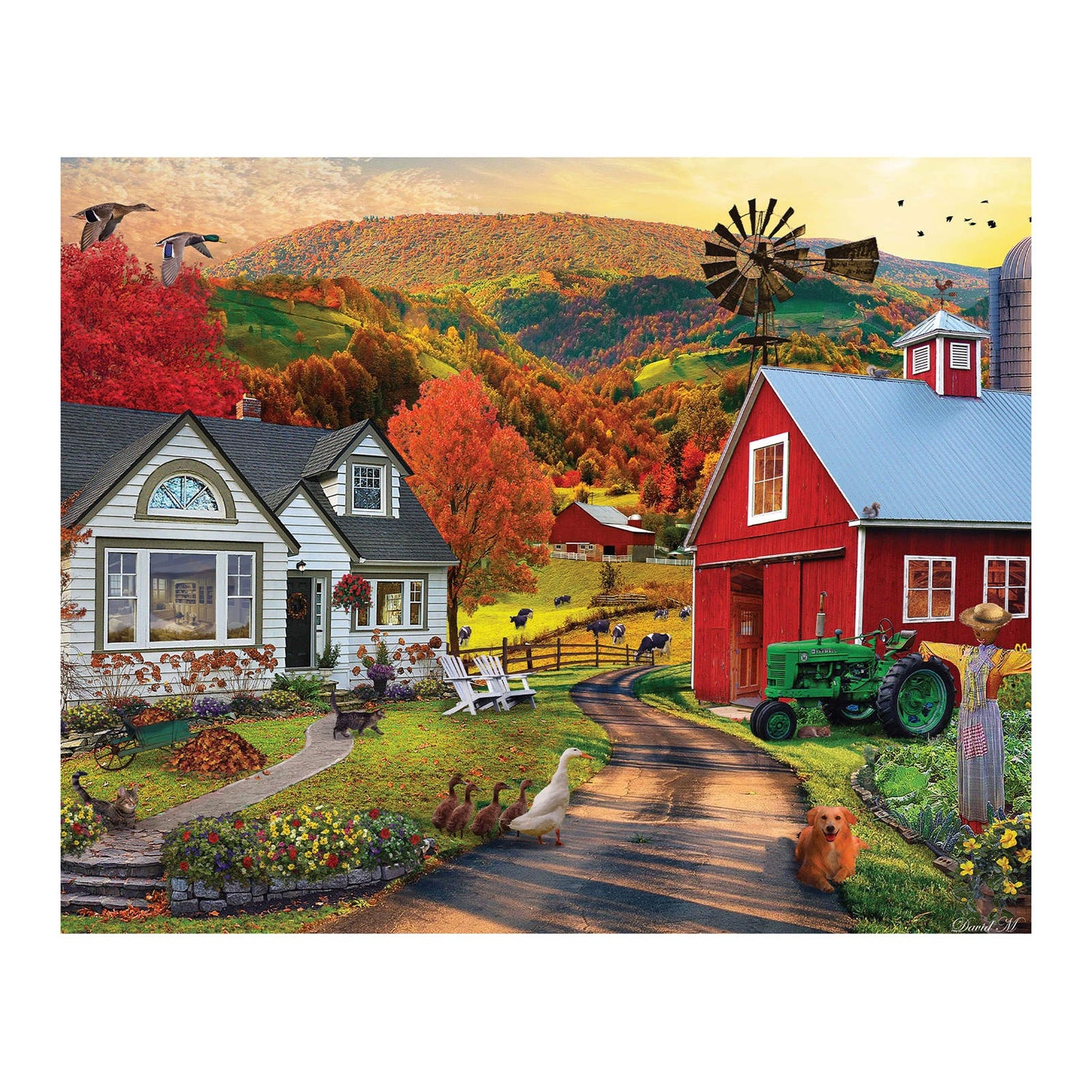 Puzzel 'Leven op de Boerderij' – 100 stukjes legpuzzel voor ouderen in een beginstadium van dementie.