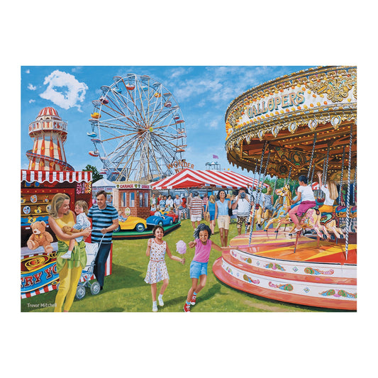 Puzzel 'Kermis in de stad' – 35-delige puzzel met kermisthema, stimuleert geheugen en activering voor mensen met dementie.