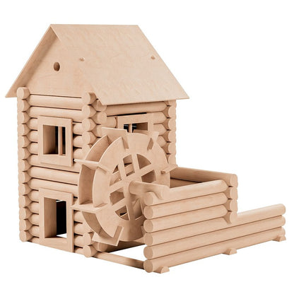 Bouwpakket Vario Molen – Houten constructiespel dat creativiteit en motoriek bevordert voor senioren.