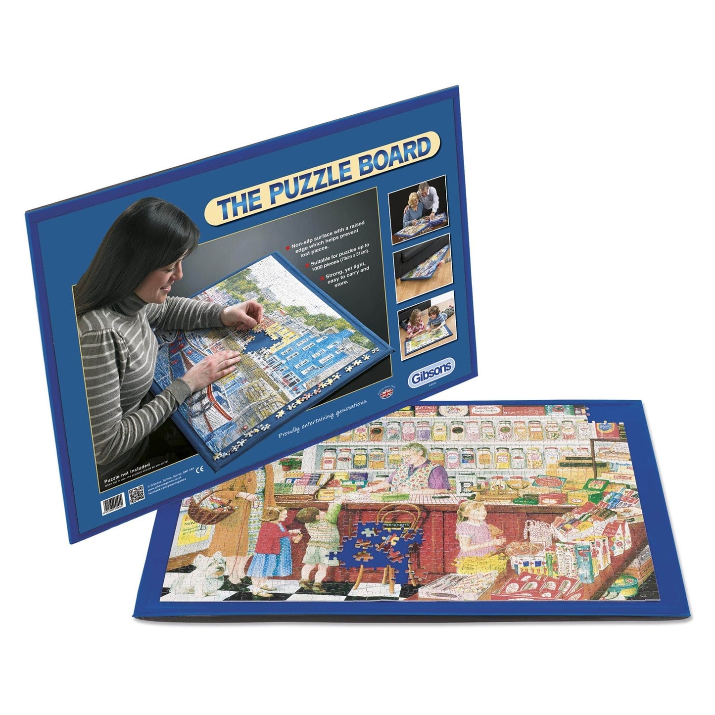 Puzzelbord – Opbergbord voor puzzels tot 1000 stukjes, bevordert organisatie en overzicht voor senioren.