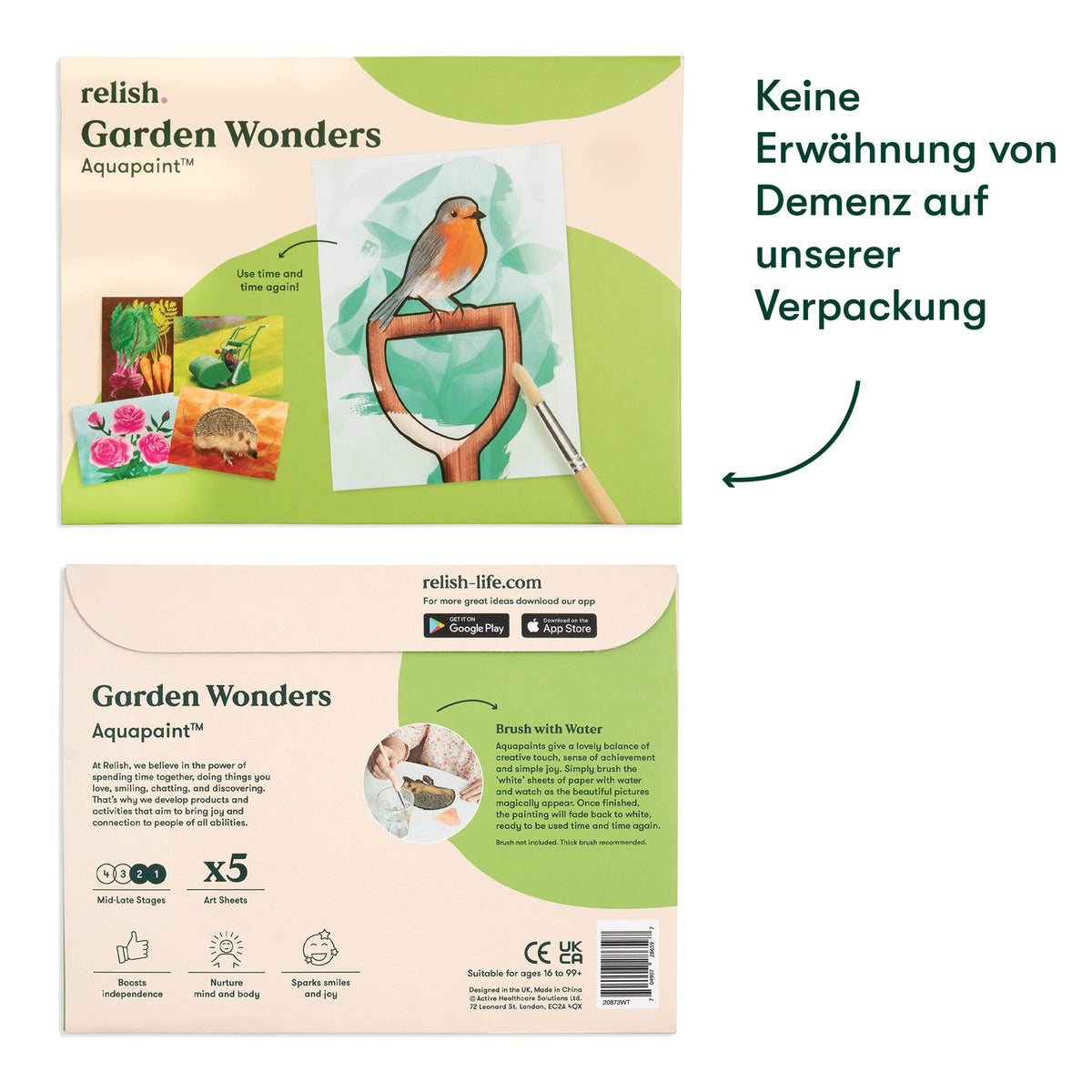 Aquapaint Garten – Malen mit Wasser bei Demenz