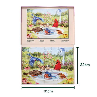Demenz-Puzzle Badende Vögel – 35 große Teile