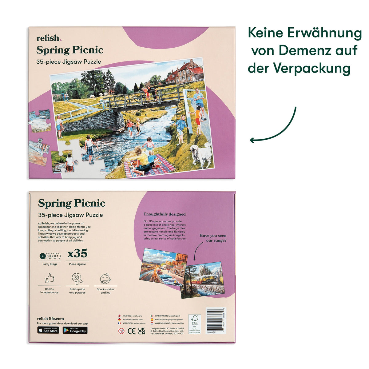 Demenz-Puzzle – Frühlingspicknick (35 Teile)
