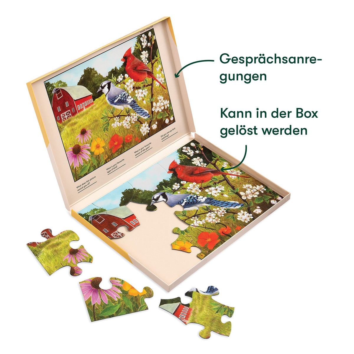 Demenz-Puzzle Sommervögel – 13 Teile