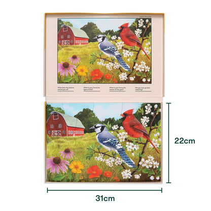 Demenz-Puzzle Sommervögel – 13 Teile