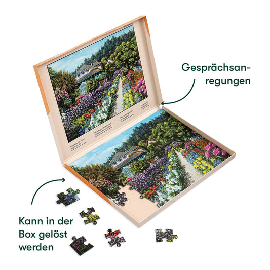 Demenz-Puzzle Monets Garten – 63 Teile