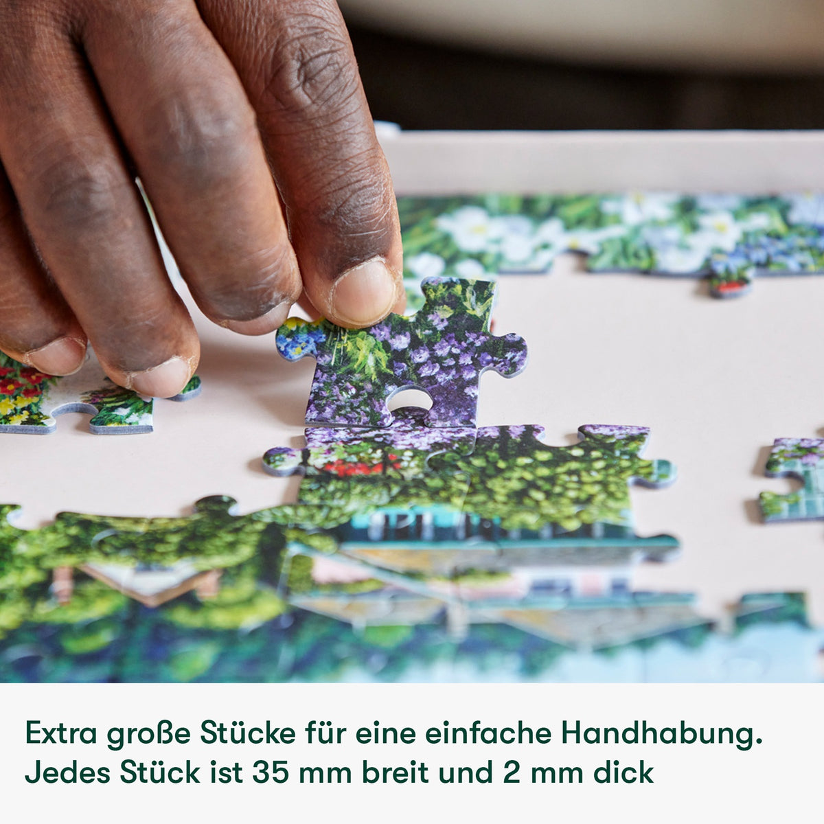 Demenz-Puzzle Monets Garten – 63 Teile