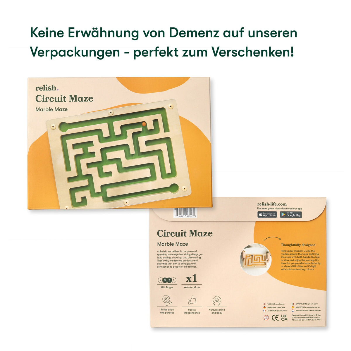 Relish Circuit Maze – Labyrinthspiel für Senioren