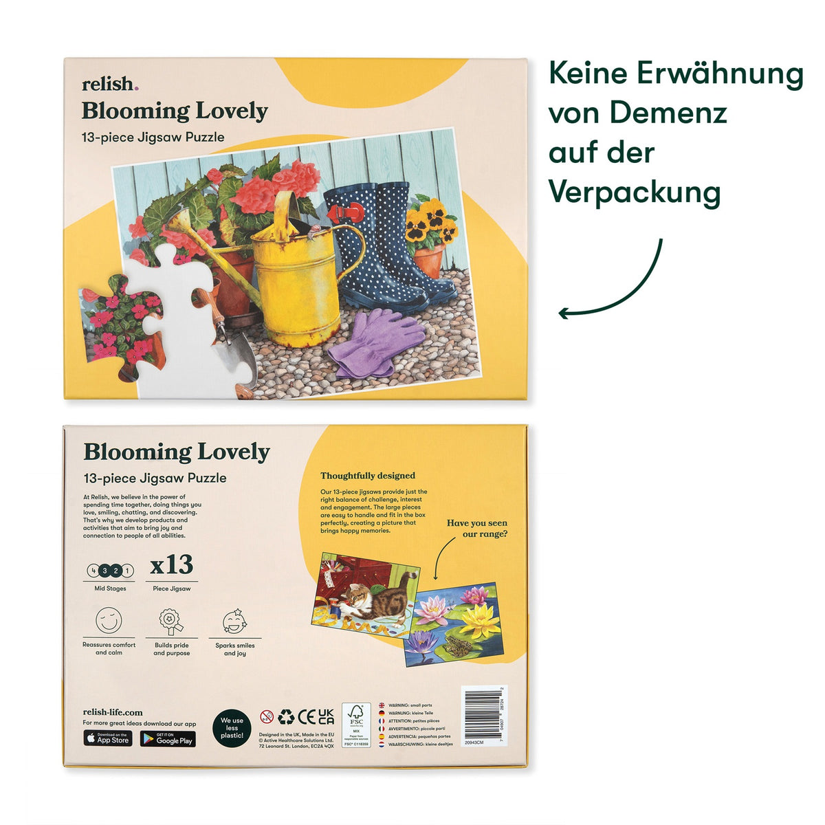 Relish Blumenliebe – 13-Teile-Puzzle für Senioren