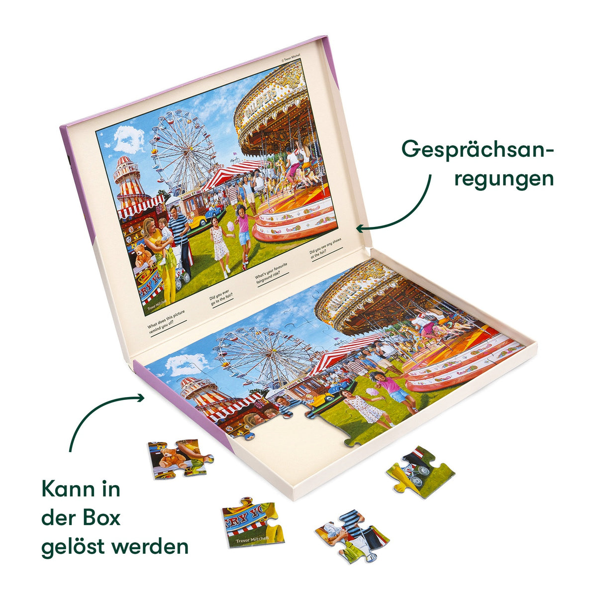 Relish Jahrmarkt in der Stadt – 35-Teile-Puzzle für Senioren
