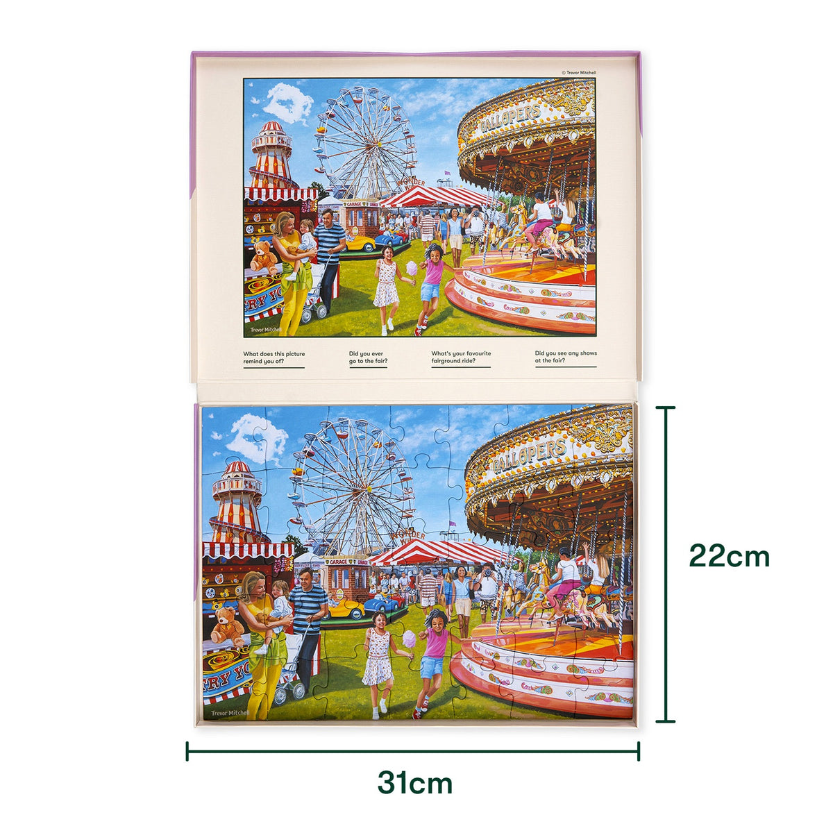 Relish Jahrmarkt in der Stadt – 35-Teile-Puzzle für Senioren