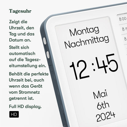 Relish Day Clock Hub – Demenzuhr für Tagesstruktur