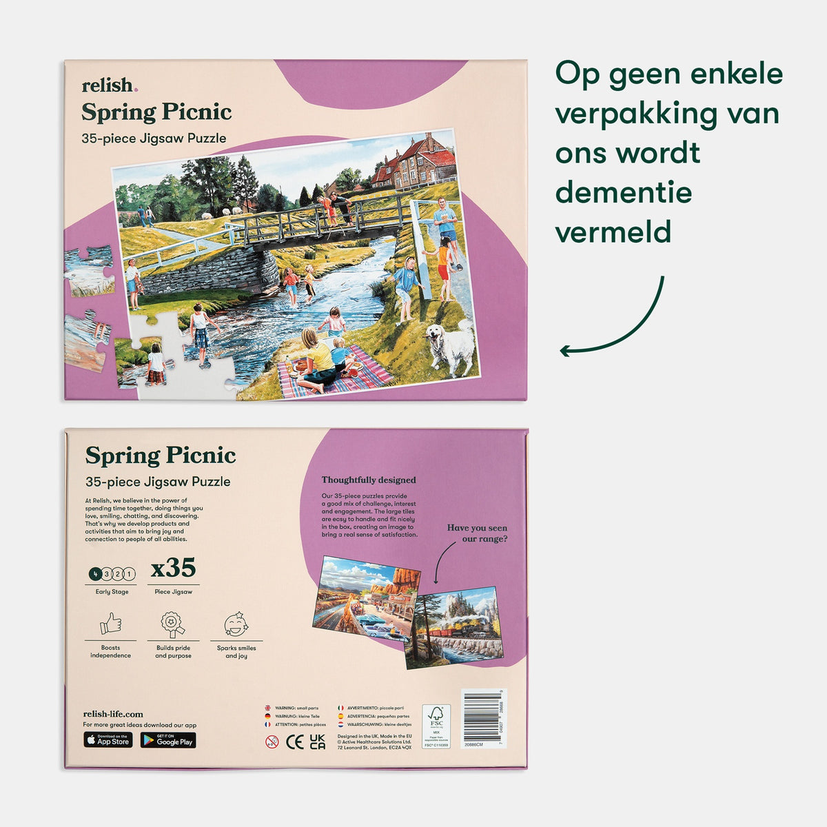Demenz-Puzzle – Frühlingspicknick (35 Teile)