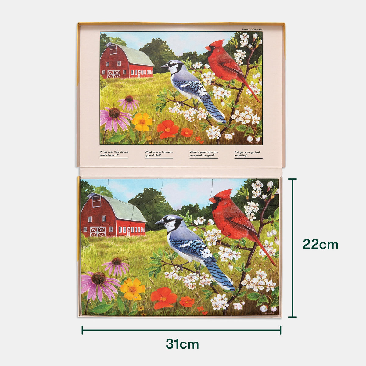 Demenz-Puzzle Sommervögel – 13 Teile
