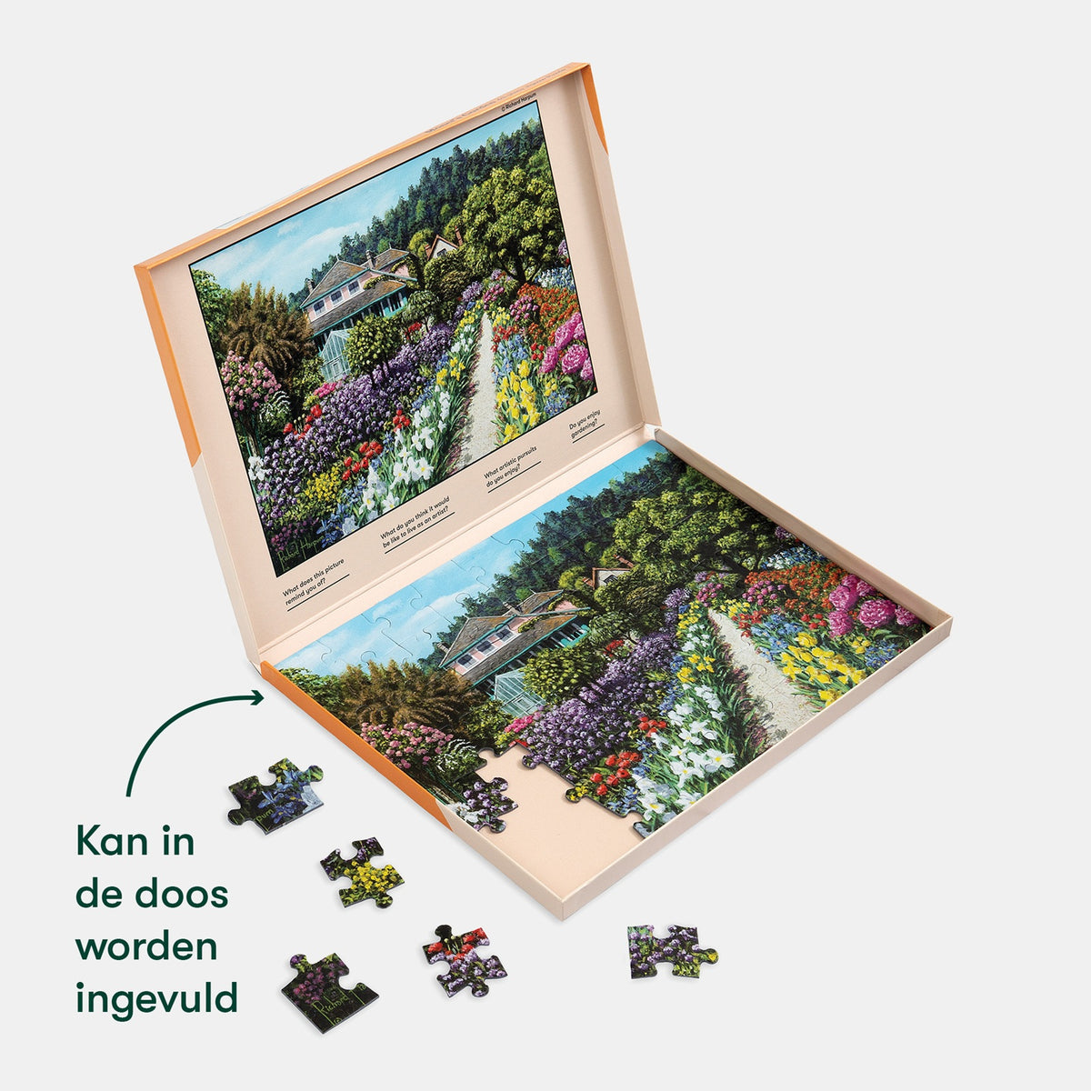 Demenz-Puzzle Monets Garten – 63 Teile