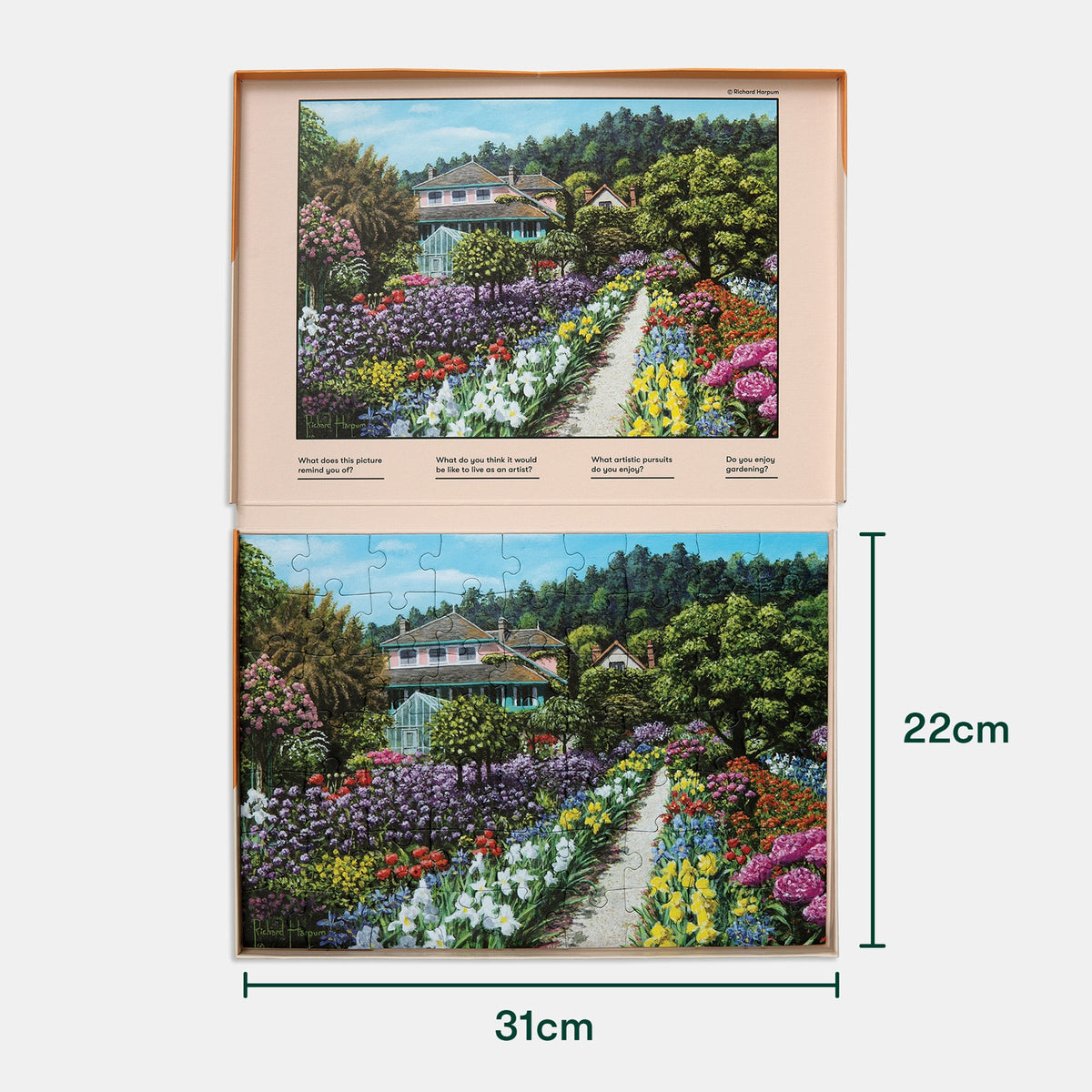 Demenz-Puzzle Monets Garten – 63 Teile