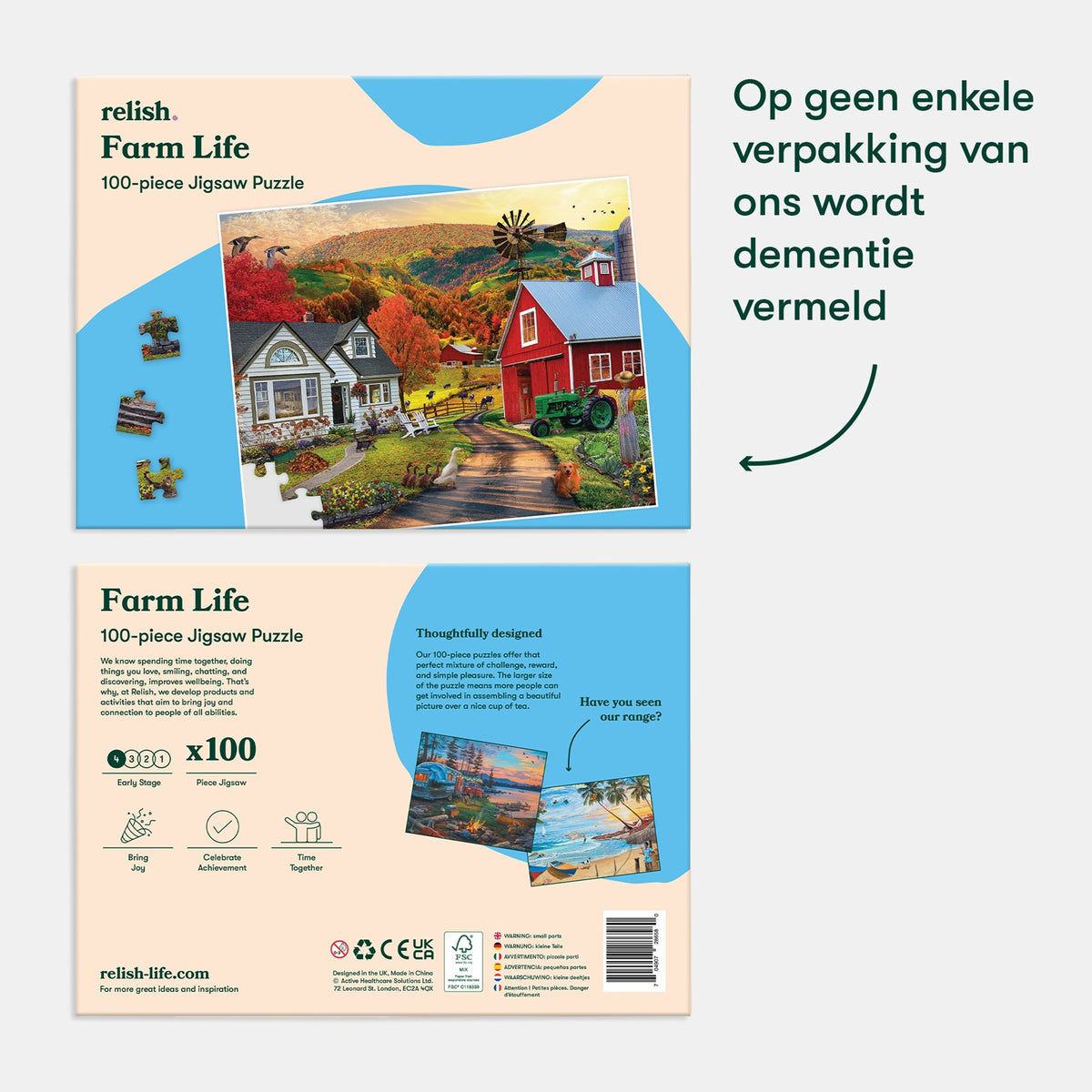 Relish Farm Life – 100-Teile-Puzzle für Senioren