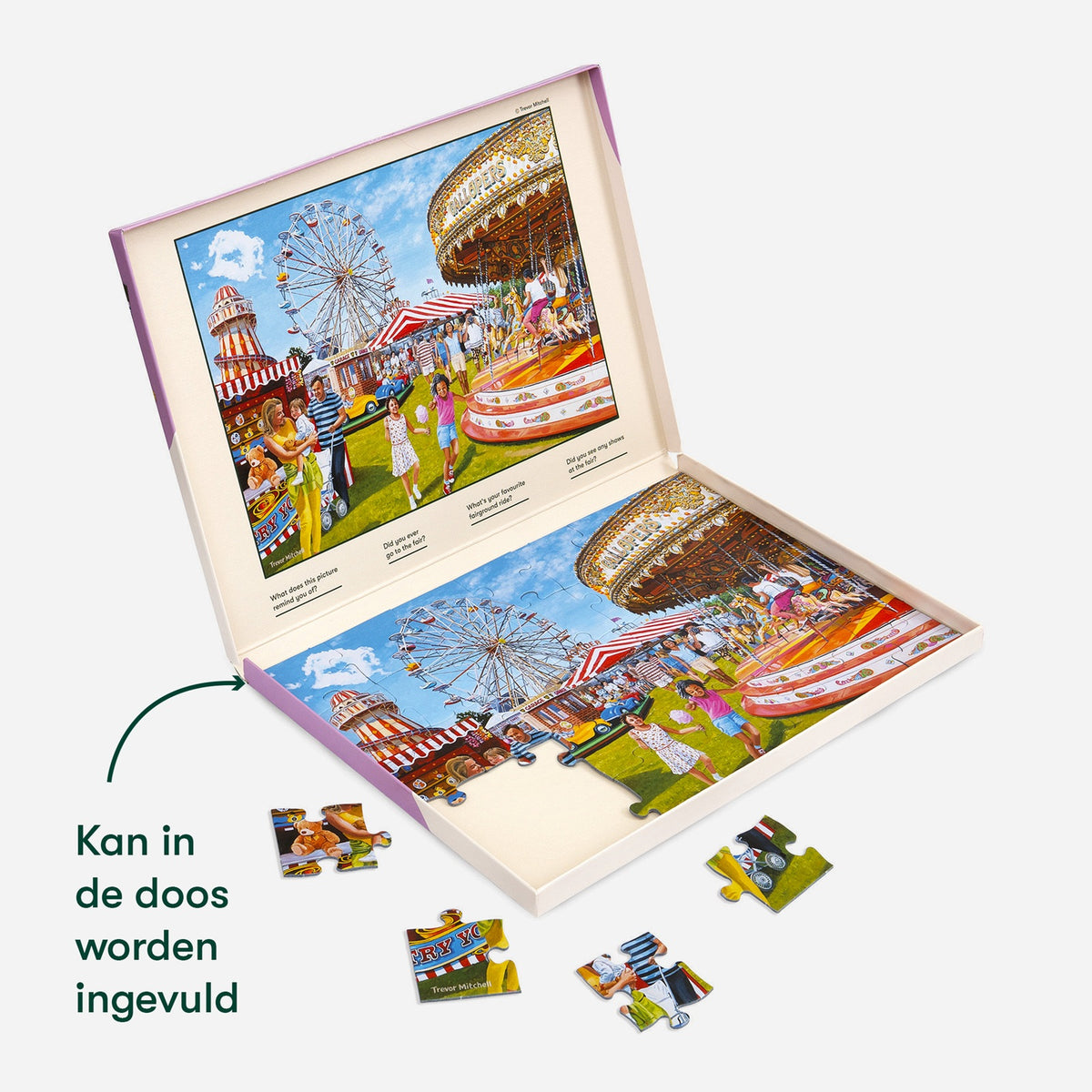 Relish Jahrmarkt in der Stadt – 35-Teile-Puzzle für Senioren