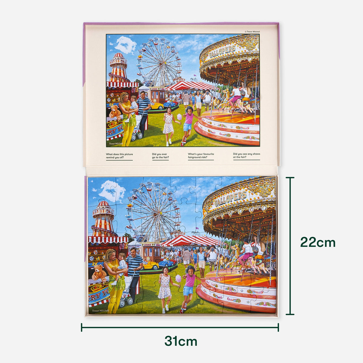 Relish Jahrmarkt in der Stadt – 35-Teile-Puzzle für Senioren