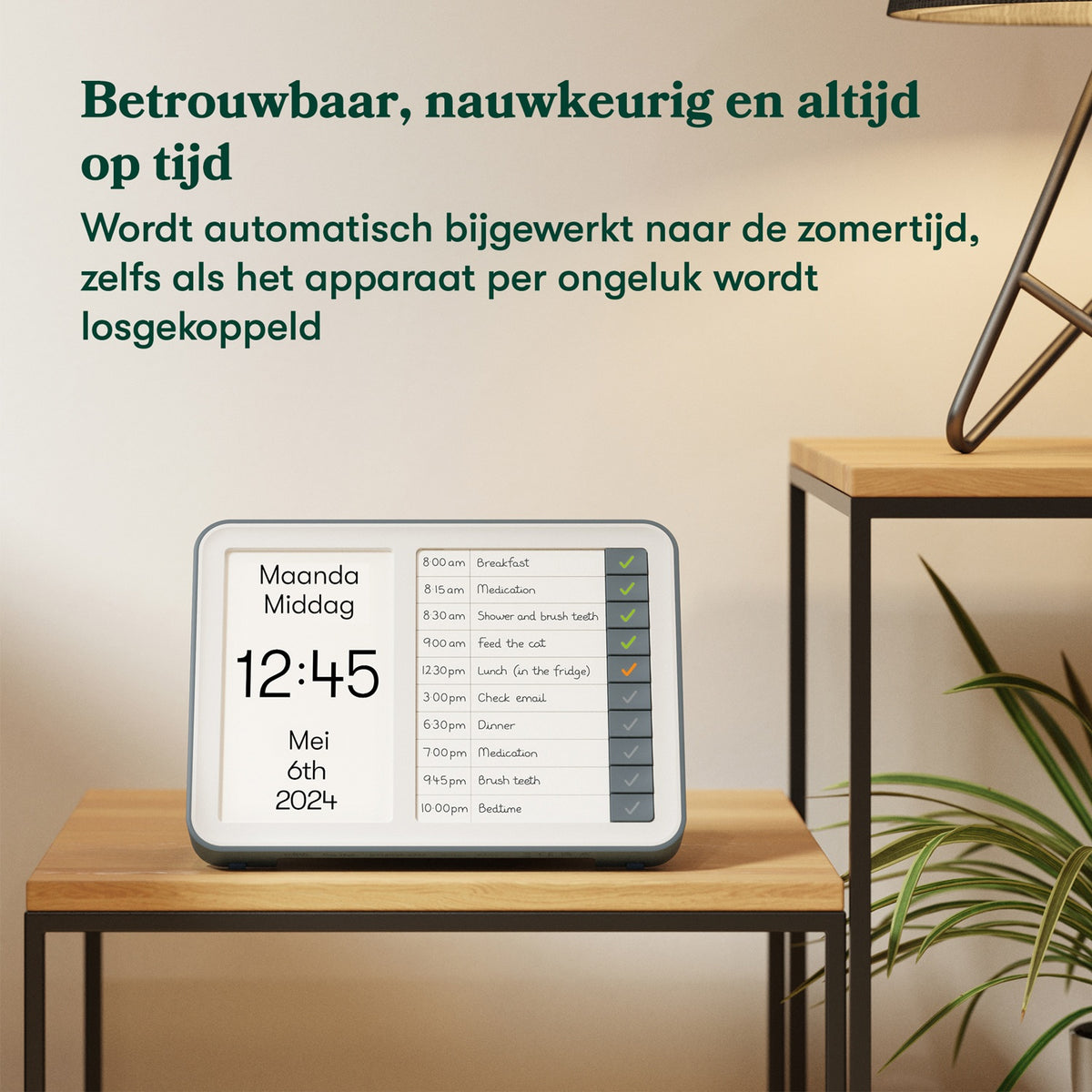 Relish Day Clock Hub – Demenzuhr für Tagesstruktur