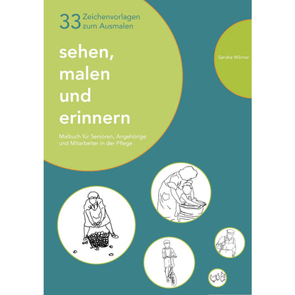 Sehen, malen und erinnern – Creatief herinneringsboek dat zintuigen en geheugen activeert voor ouderen.